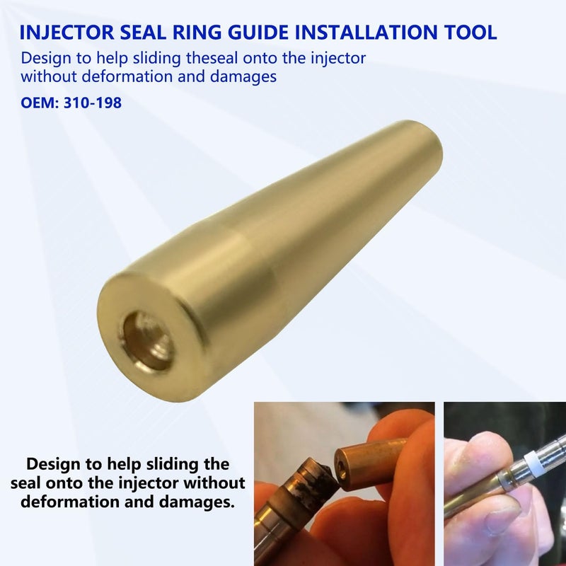 ZKTOOL Fuel Injector Seal Install Tools for Jaguar/Land Rover 3.0L & 5.0L Engines, Replace Fuel Injector O-Ring Kit, OEM:310-198 310-199 - Image 4